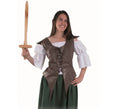 Chaleco de Guerrera Medieval para mujer