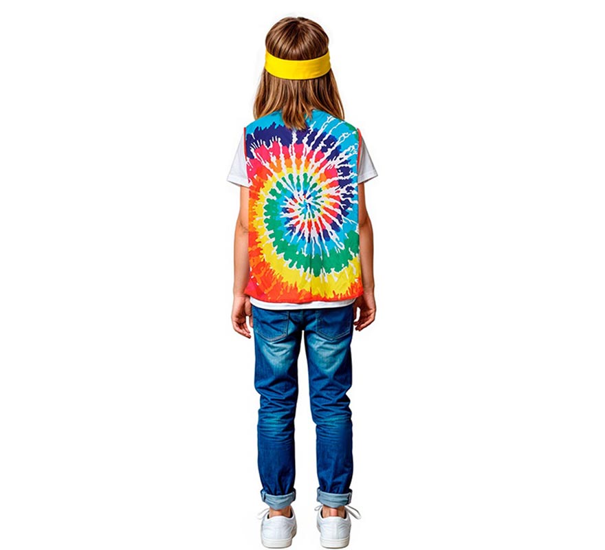 Translation missing: en.Chaleco de Hippie círculos multicolor infantil