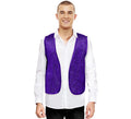 Chaleco de Lentejuelas morado para adultos