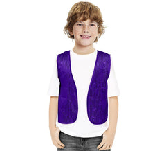 Purple Sequin Vest for Kids