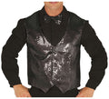 Chaleco de Lentejuelas Negro Adulto