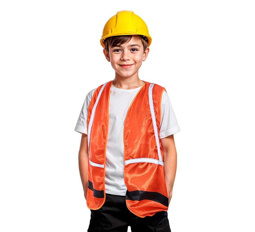 Chaleco de Obrero naranja infantil