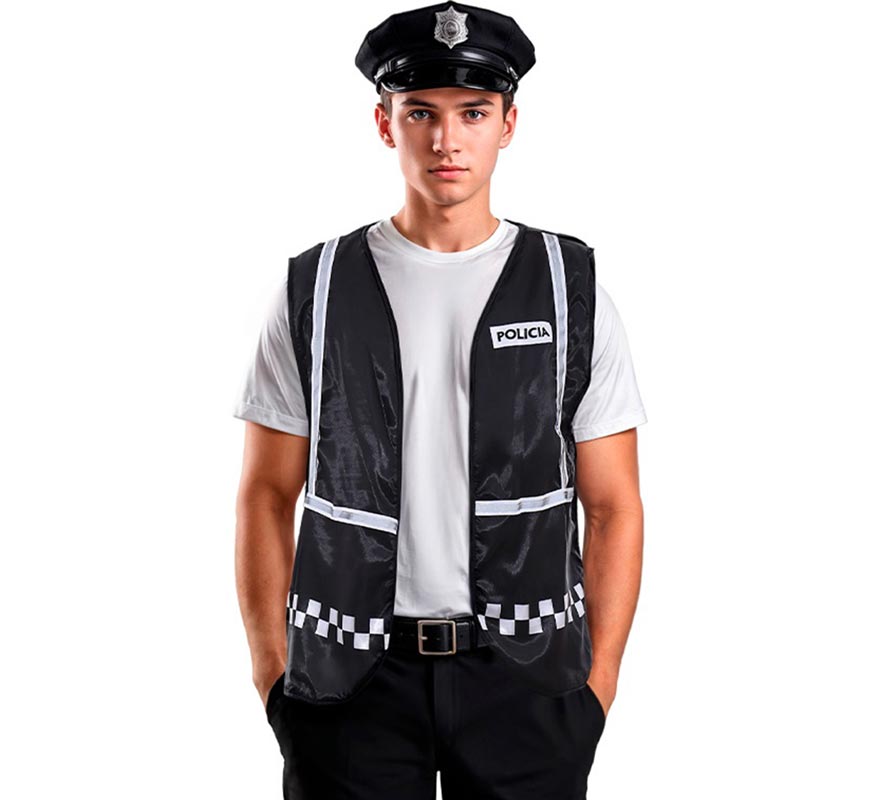Translation missing: en.Chaleco de Policía a cuadros adulto en varios colores