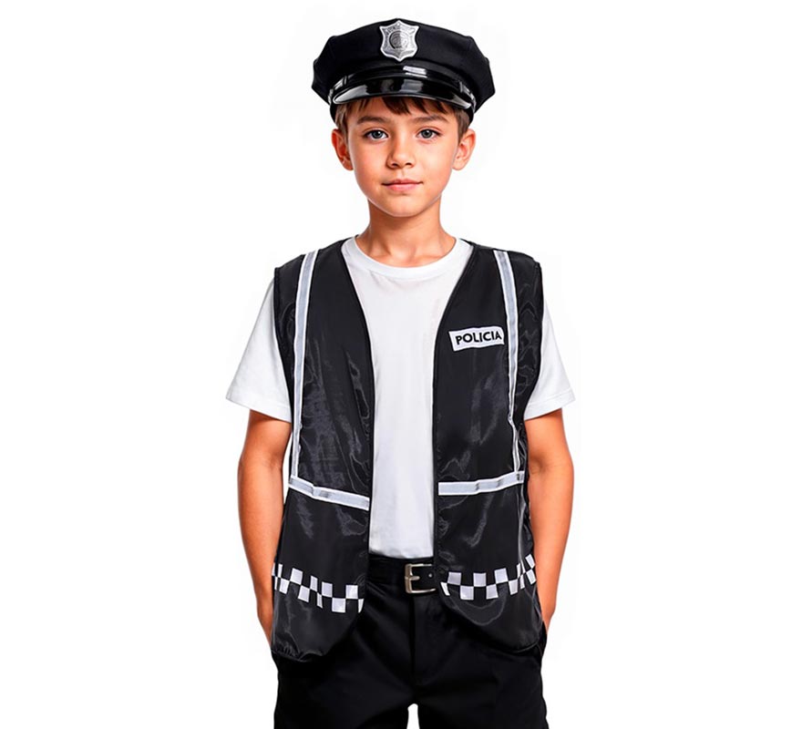 Chaleco de Policía a cuadros infantil en varios colores
