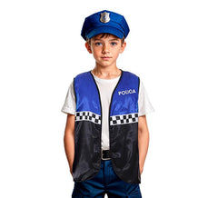 Children’s Checked Police Vest in assorted colours