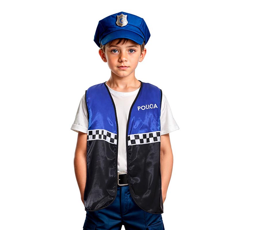 Translation missing: en.Chaleco de Policía a cuadros infantil en varios colores