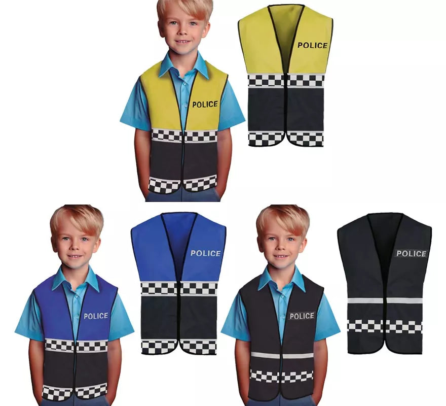 Chaleco de Policía para niños en varios colores