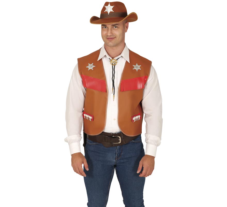 Chaleco de Vaquero para adulto 2 surtidos