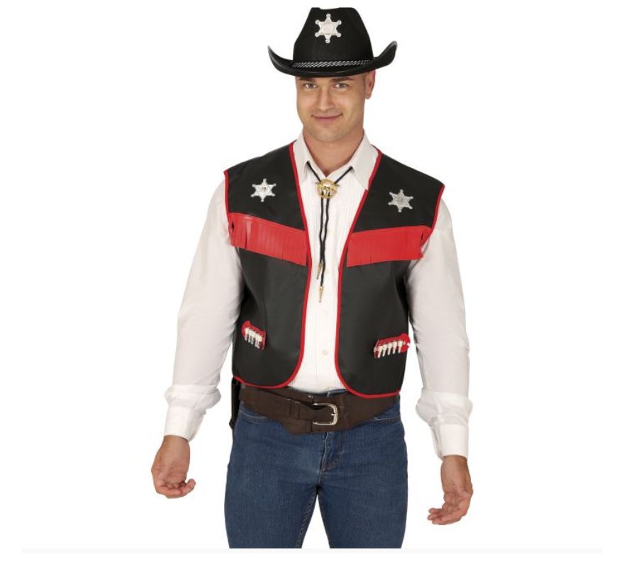 Chaleco de Vaquero para adulto 2 surtidos