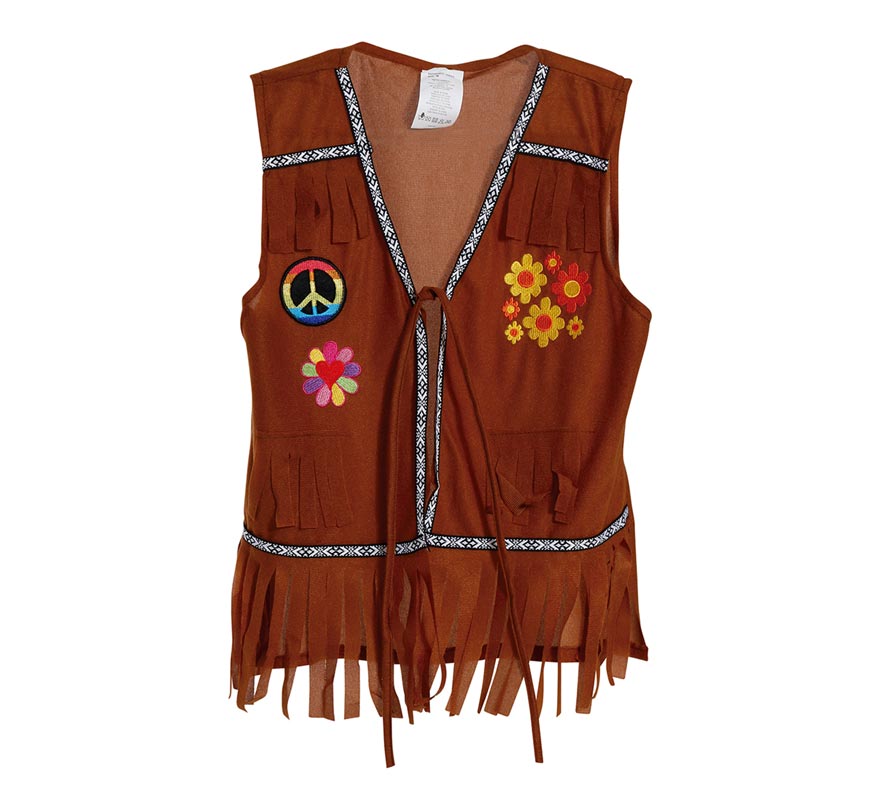 Translation missing: en.Chaleco Hippie Marrón para Mujer