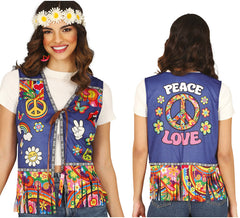 Hippie Peace & Love Adult Vest