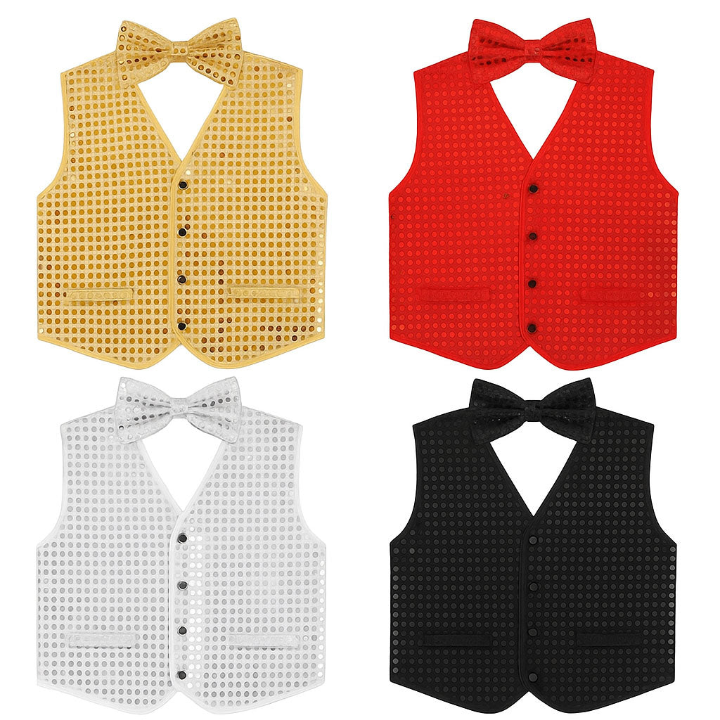 Chaleco Lentejuelas en varios colores para niños