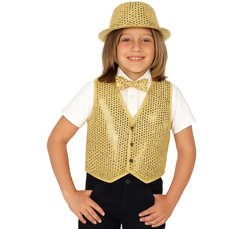 Chaleco Lentejuelas en varios colores para niños