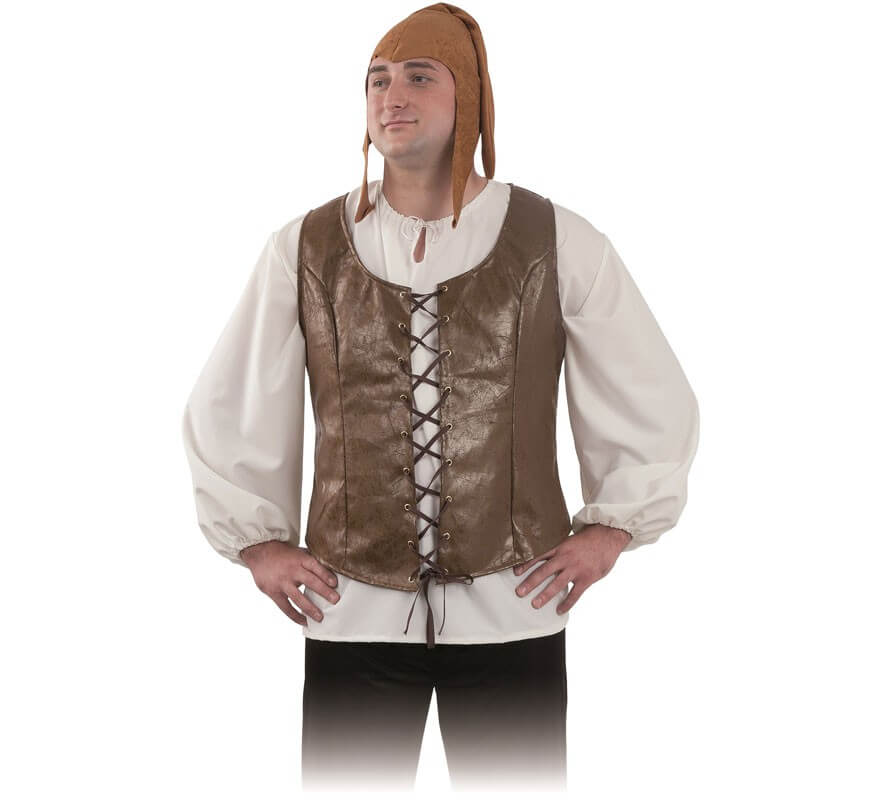 Chaleco Marrón Medieval para hombre