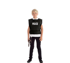 Black police vest for children