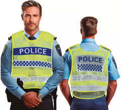 Colete amarelo da polícia de trânsito