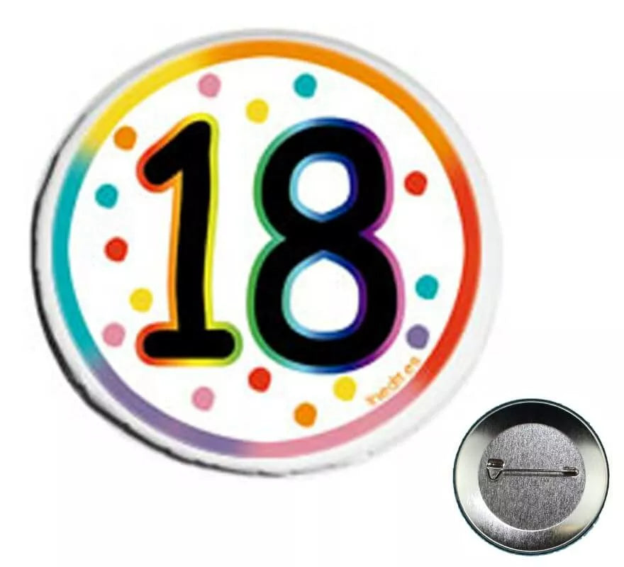 Chapa Felices 18 Años de 6 cm de diámetro