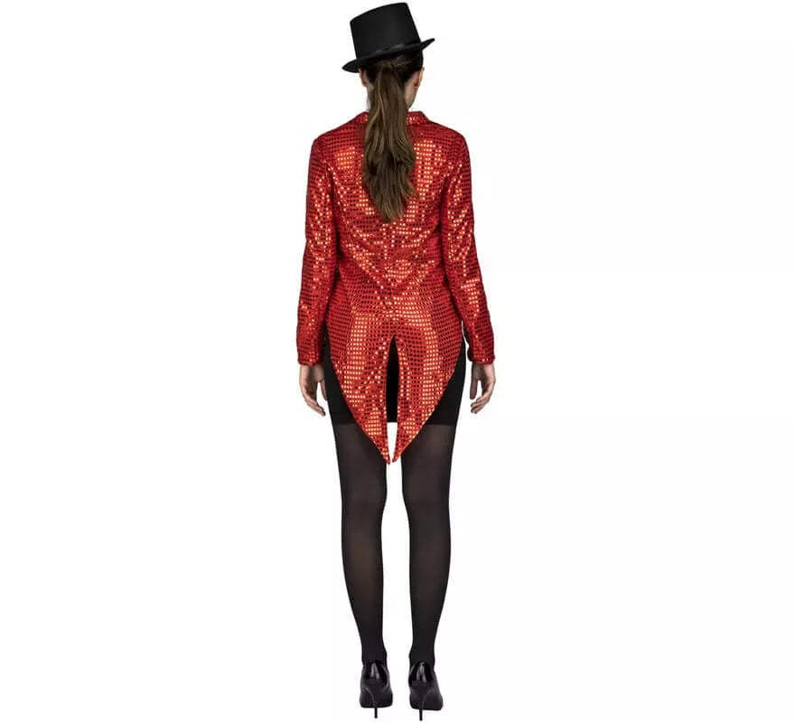 Chaqué con Pajarita Rojo para mujer
