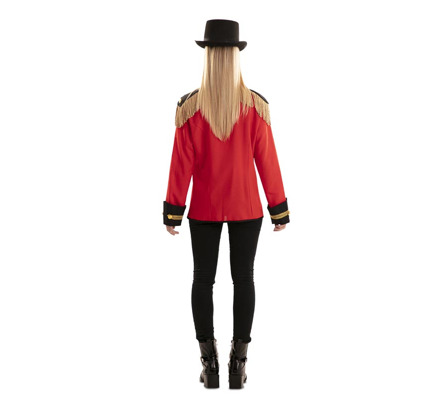Chaqueta de Domador Roja y Dorado para mujer