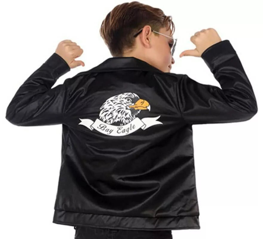 Translation missing: en.Chaqueta de Estrella Rock negra para niño