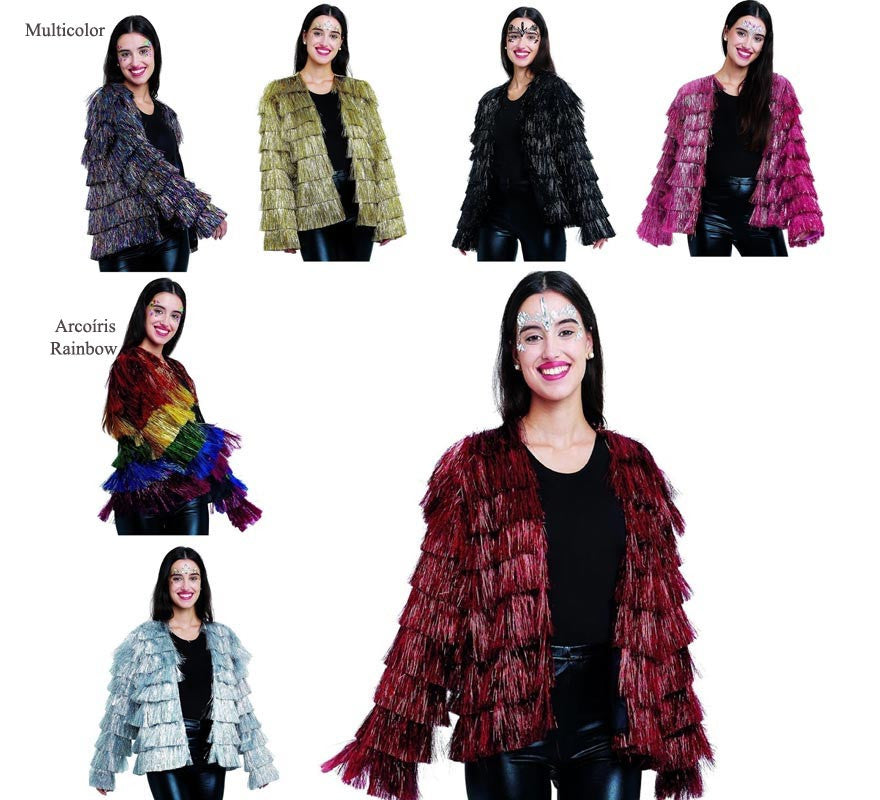Chaqueta de Flecos en varios colores para mujer