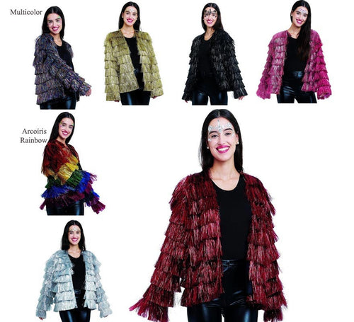 Chaqueta de Flecos en varios colores para mujer