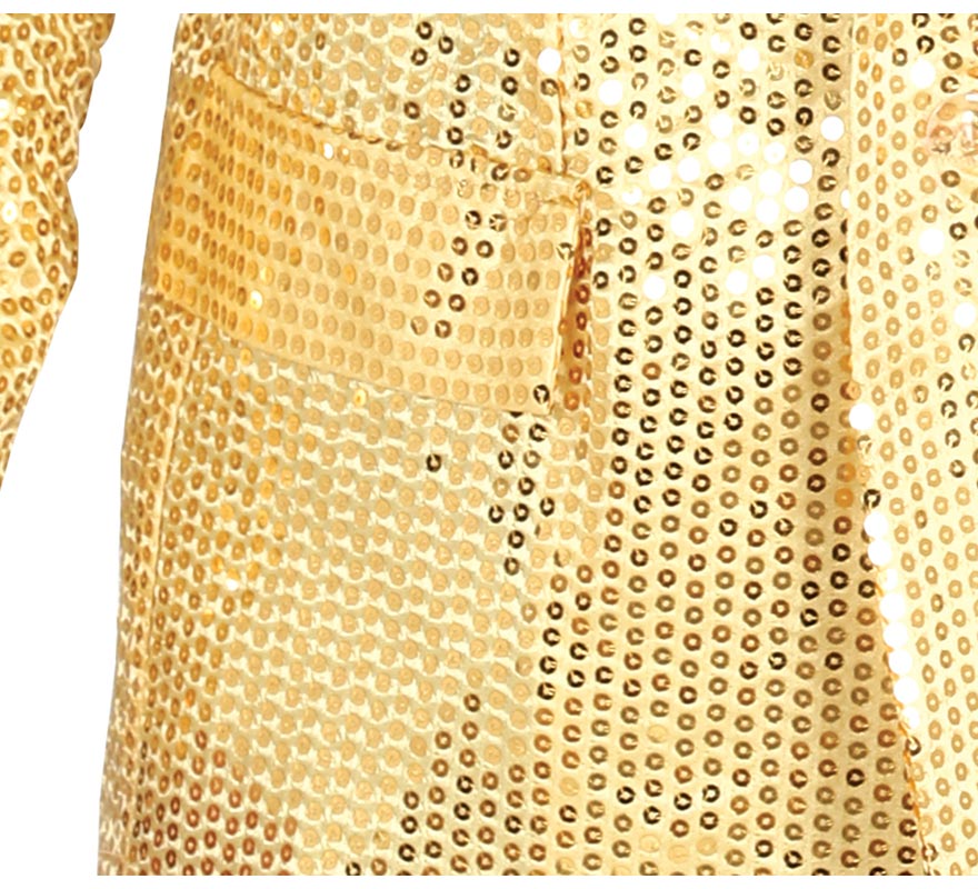Chaqueta de Lentejuelas Dorada para hombre