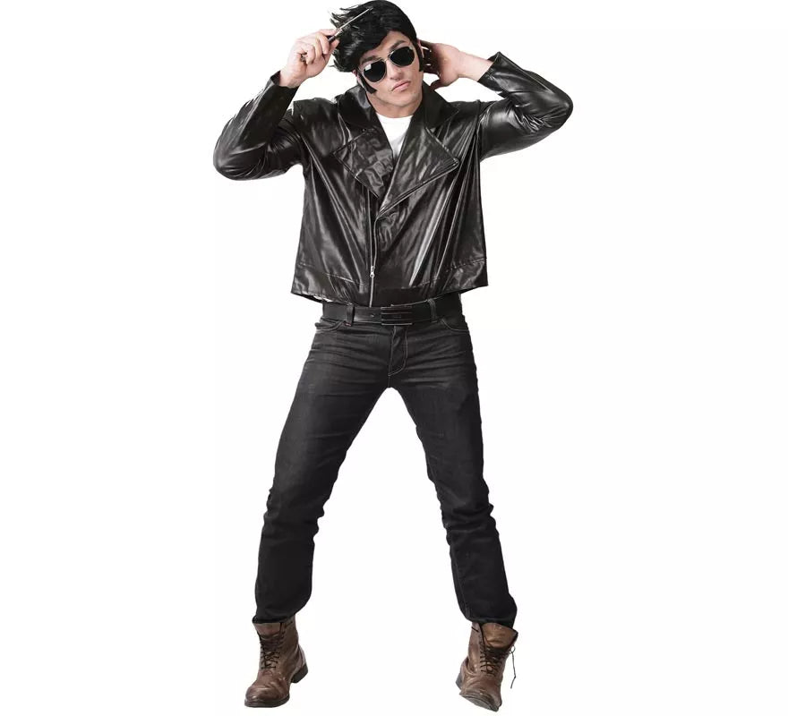 Chaqueta de Motorista o de Rockero negra para hombre