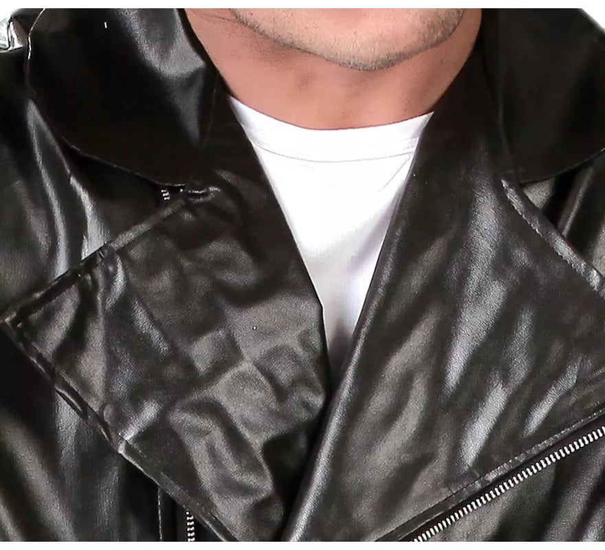 Chaqueta de Motorista o de Rockero negra para hombre