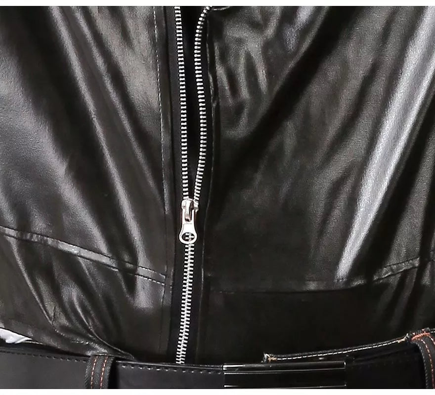 Translation missing: en.Chaqueta de Motorista o de Rockero negra para hombre