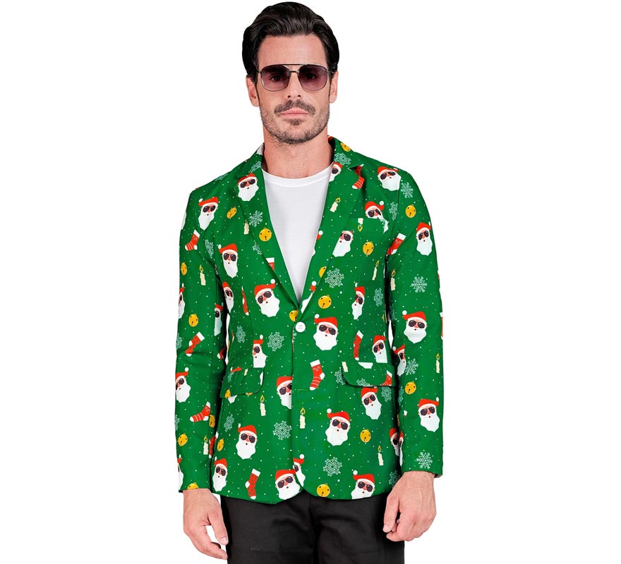 Translation missing: en.Chaqueta de Papá Noel verde para hombre