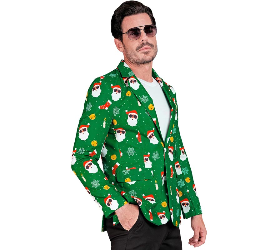 Translation missing: en.Chaqueta de Papá Noel verde para hombre