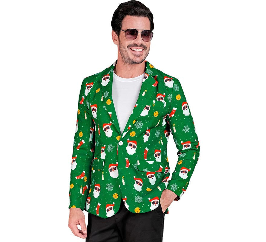 Translation missing: en.Chaqueta de Papá Noel verde para hombre