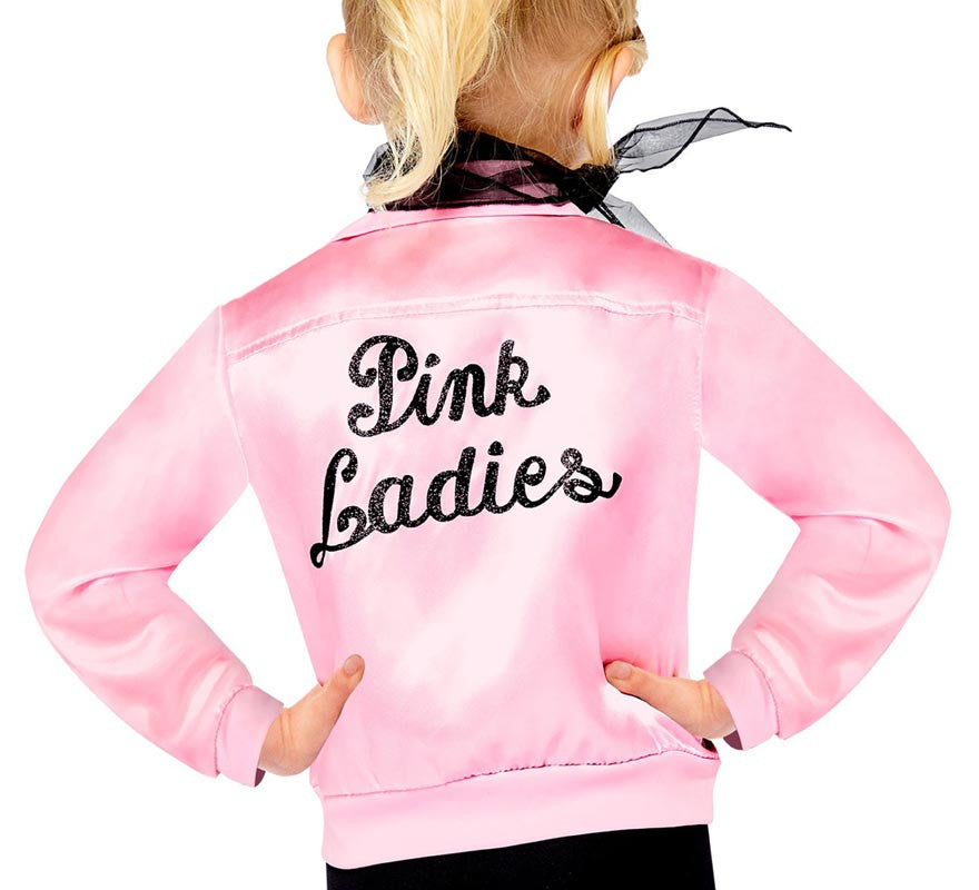 Translation missing: en.Chaqueta de Pink Ladies de Grease para niña