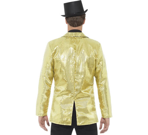 Chaqueta Dorada con Lentejuelas para hombre