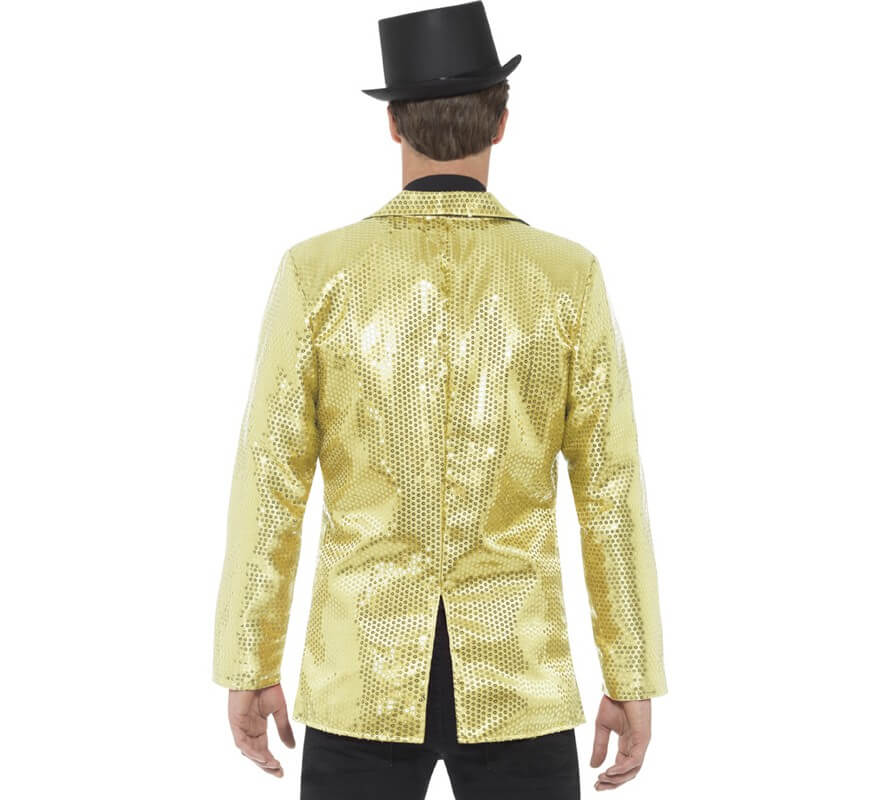 Chaqueta Dorada con Lentejuelas para hombre