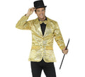 Chaqueta Dorada con Lentejuelas para hombre