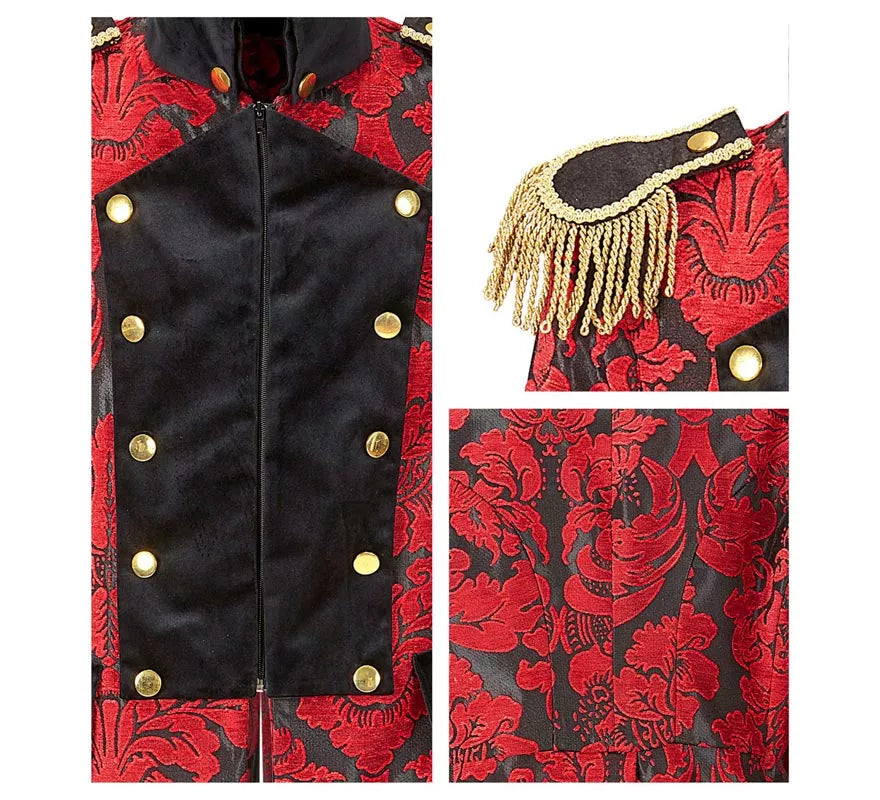 Chaqueta Jacquard época rojo para hombre