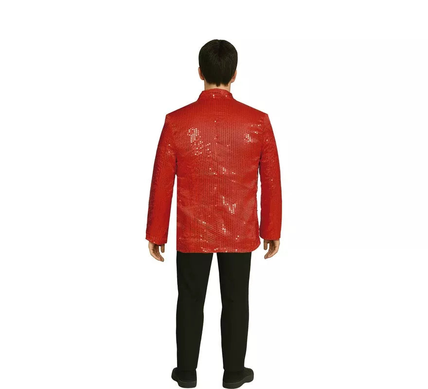 Chaqueta Lentejuelas Roja