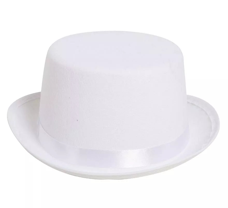 Chistera Blanca de Fieltro