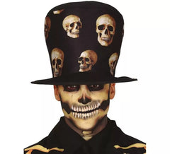 Top Hat with Skulls