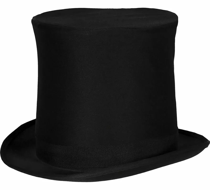 Chistera Inglesa negra de 21 cm adulto