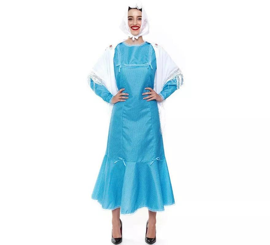 Chulapa azul para mujer