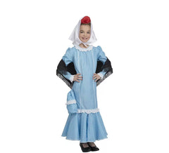 Blue Chulapa costume for girl and baby