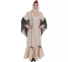 Beige Chulapa costume for women