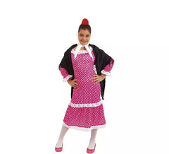 Chulapa Madrileña costume for girl and baby