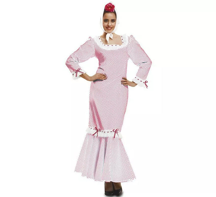 Chulapa o madrileña blanco para mujer