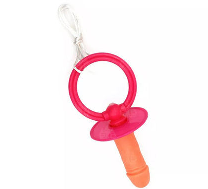 Chupete con Pene en colores surtidos rosa y azul
