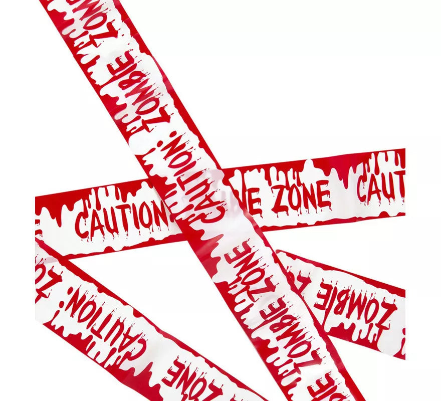 Translation missing: en.Cinta Advertencia Caution: Zombie Zone de 7,2 m