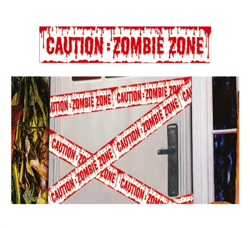 Cinta Caution Zombie 600 X 12 cm